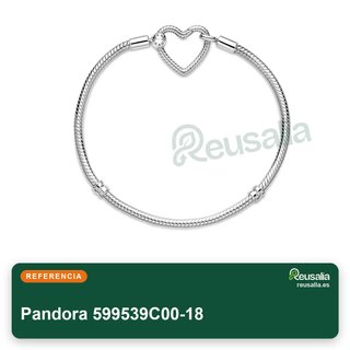 Pandora 599539C00-18 pulsera plata ley cadena