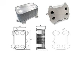 Radiador de aceite AUDI A1 / A3 / A4 / 1.6 TDi / 2.0 TDi 11- // VW Polo / Golf / Passat / Caddy // SEAT // SKODA