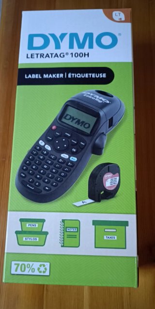 Etiquetadora Dymo Letratag 100H Negra