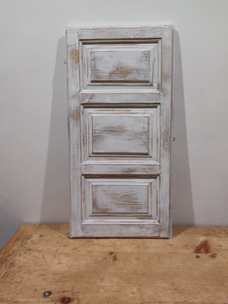 Contraventana de Madera Blanca