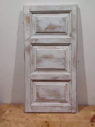 Contraventana de Madera Blanca