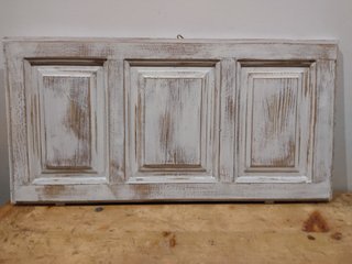 Contraventana de Madera Blanca
