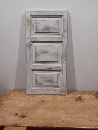 Contraventana de Madera Blanca