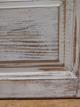 Contraventana de Madera Blanca
