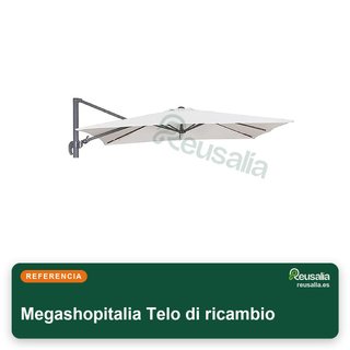 Megashopitalia lona repuesto sombrilla 3x3 m