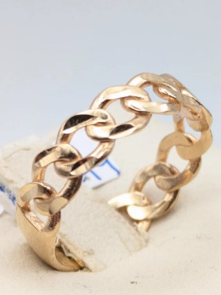 Anillo oro 18k eslabones
