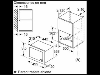 Microondas Encastrable con marco Balay 3CG6142X3