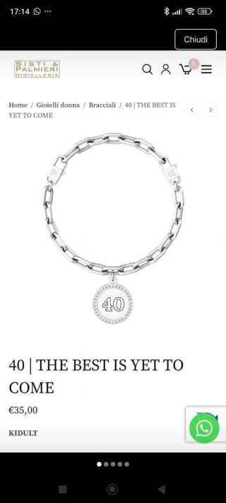 Bracciale Kidult 40 anni