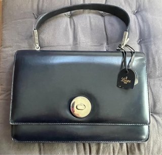 LOEWE 1846 bolso vintage negro con espejo