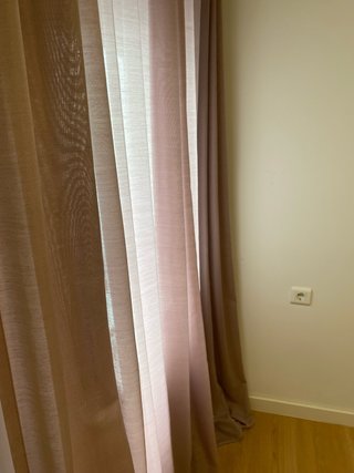 Cortinas IKEA HILJA Rosas