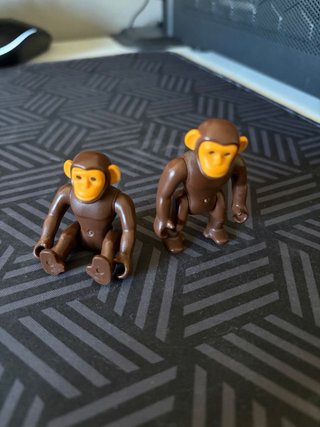2 Monos Playmobil Marrones
