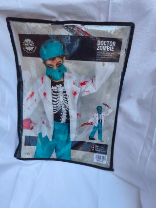 Disfraz Doctor Zombie, sin estrenar,Talla 5-6