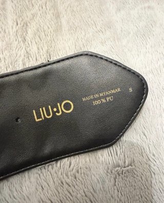Cintura Liu Jo nera con brillantini