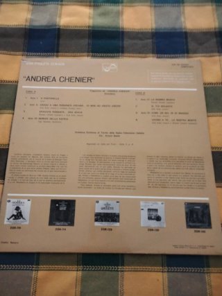 2 Discos Vinilo Ópera: Aida y Andrea Chénier