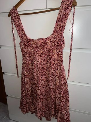 Vestido Corto Stradivarius Boho Talla S