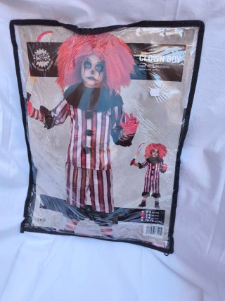 Disfraz niño payaso mutante, sin estrenar