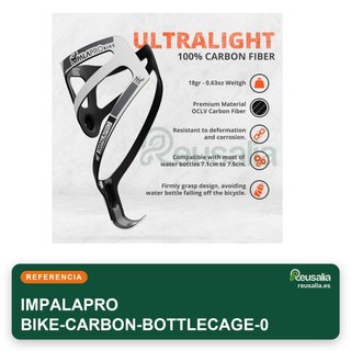 IMPALAPRO portabidón bicicleta fibra carbono