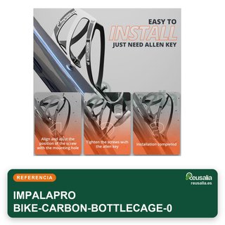 IMPALAPRO portabidón bicicleta fibra carbono