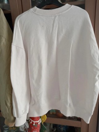 Sudadera Navideña Blanca Talla L