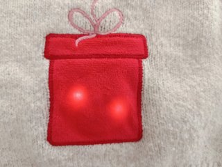 Jersey Navideño beige Musical Talla 7-8 Años