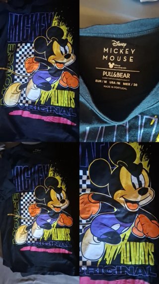 Camiseta Mickey Mouse Pull&Bear Talla M