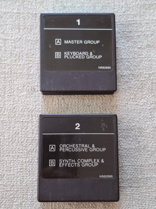 Yamaha DX7 ROM 1 y 2 cartuchos para sintetizador