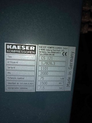 COMPRESOR TORNILLO 100 CV KAESER