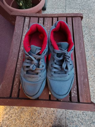 Nike Mujer Gris y Rojo