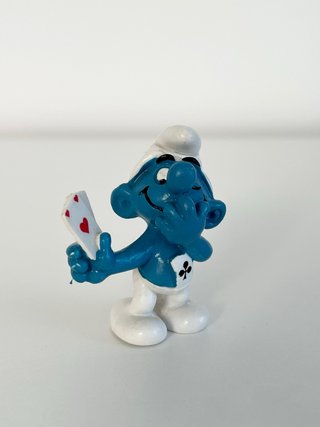Pitufo jugador de cartas Schleich 20056 W Germany