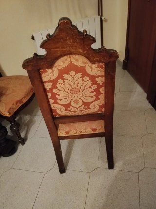 6 Sillas Antiguas Tapizadas