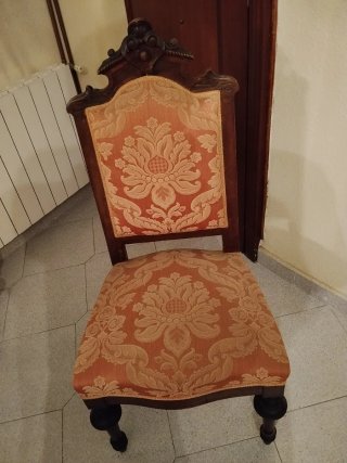 6 Sillas Antiguas Tapizadas