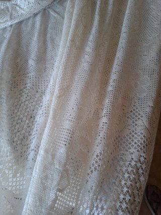Cortina Beige de Encaje