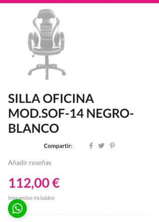 Silla de oficina ergonómica