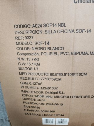 Silla de oficina ergonómica