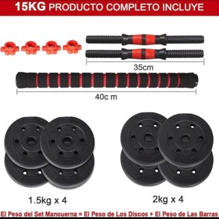 Set de Mancuernas Ajustables 15kg
