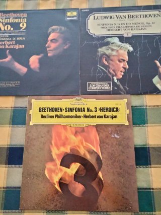 4 Vinilos Beethoven - Herbert von Karajan