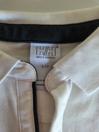 Polo Helly Hansen blanco talla S, navy