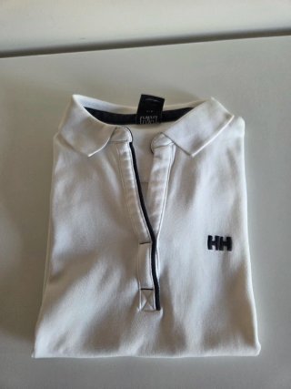 Polo Helly Hansen blanco talla S, navy
