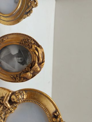 Set 4 Portafoto Oro Cornici