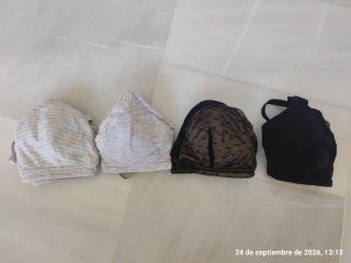 Lote 4 Sujetadores Lactancia Negro y Gris