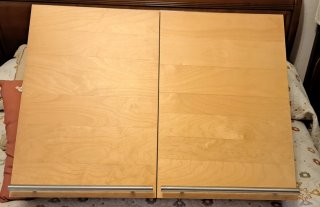 Mueble de baño pared madera y metal