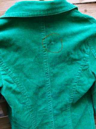 Vintage americana pana verde