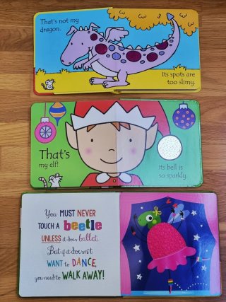 Libros de texturas em inglés para bebés