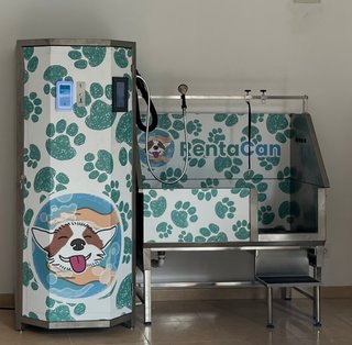 Máquina de autolavado para perros
