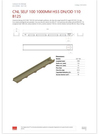 Reja Oculta ACO Self Brickslot T H20
