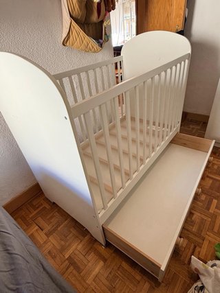 Cuna Blanca con Colchón