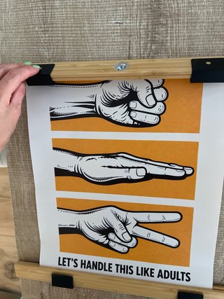 Póster - Let's Handle This Like Adults