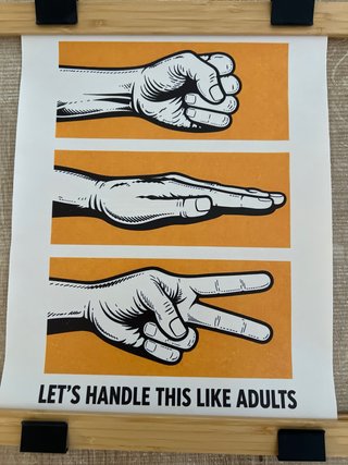Póster - Let's Handle This Like Adults