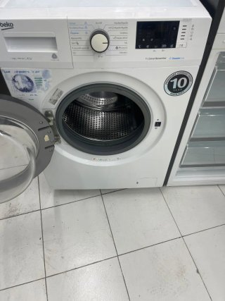 Super oferta nevera y lavadora combi plateada