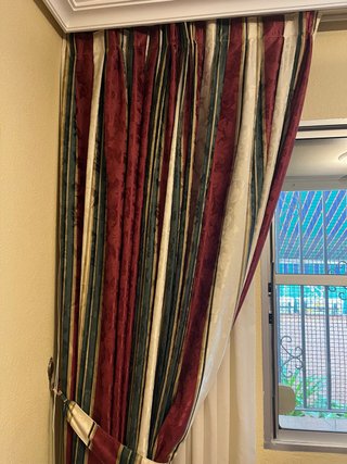 Cortinas de Tela Estampadas (salón)
